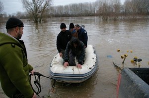 Νέα διάσωση λαθρομεταναστών από τον πλημμυρισμένο Έβρο