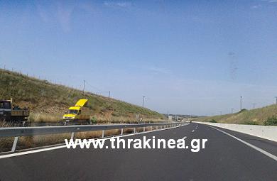 Αποκατασταση οδοστρώματος στην Εγνατία οδό