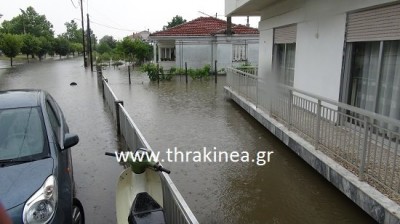 Η έντονη βροχόπτωση προκάλεσε προβλήματα στο δήμο Σουφλίου
