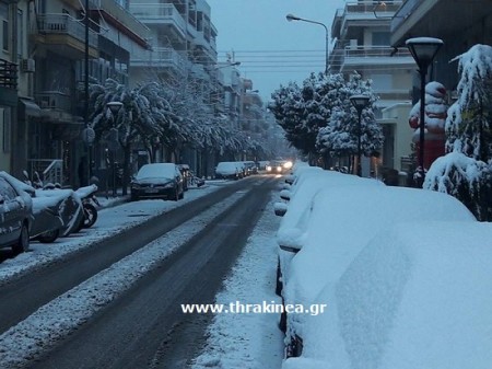 χιόνι Αλεξανδρούπολη