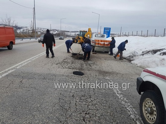 τρύπες κάθετος άξονας