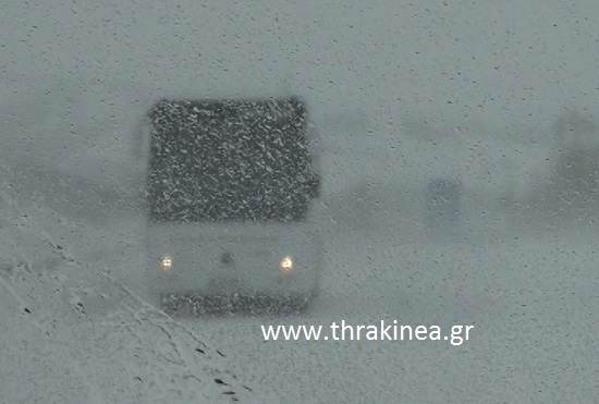 Κτελ λεωφορείο χιόνι