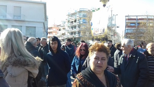 Διαμαρτυρίες στο κέντρο της Κομοτηνής κατά του Ερντογάν