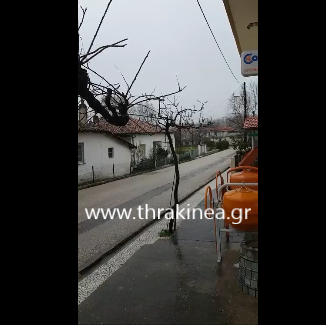 Βίντεο: Χιόνισε στα Δίκαια!