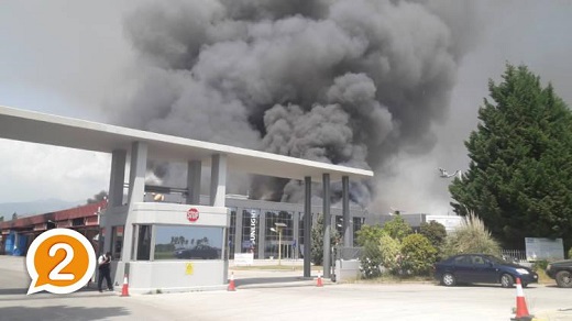 Μεγάλη πυρκαγιά σε εργοστάσιο στην Ξάνθη