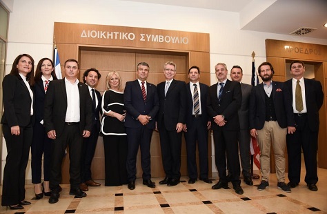Επίσκεψη του πρέσβη των ΗΠΑ στην Αθήνα Τζέφρυ Πάιατ στο Επιμελητήριο Έβρου