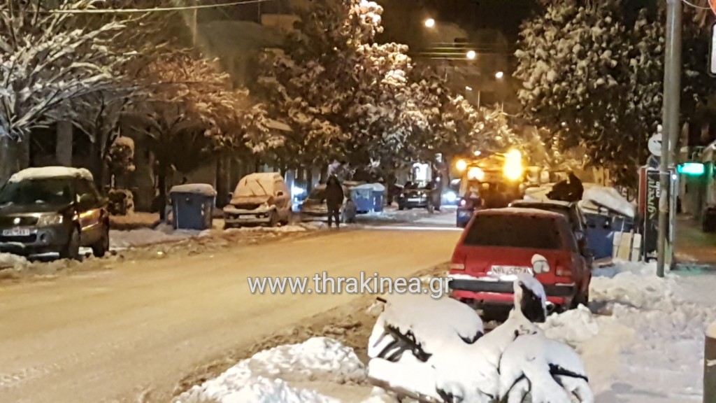 Ξεκίνησαν τα εκχιονιστικά στο δήμο Ορεστιάδας