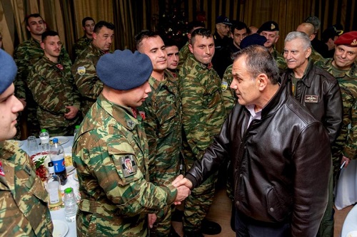 Επίσκεψη Νίκου Παναγιωτόπουλου σε μονάδες των ενόπλων δυνάμεων σε Σκύρο, Λήμνο και Έβρο