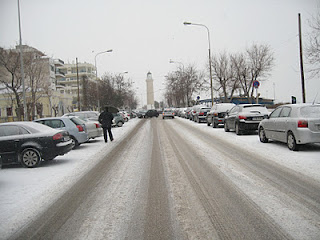 Χιονισμένη Αλεξανδρούπολη