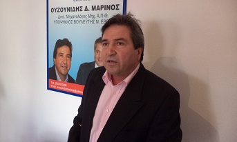 Ξανά υποψήφιος βουλευτής ο Μαρίνος Ουζουνίδης