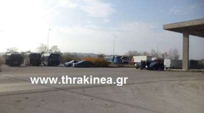 Ισχυρή αστυνομική παρουσία στα σύνορα Ισχυρή αστυνομική παρουσία στα σύνορα