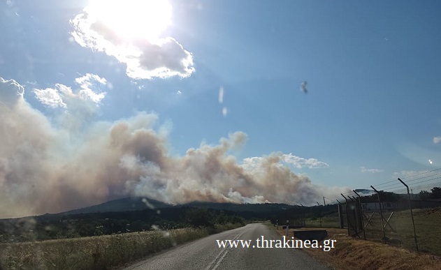 Κλιμάκιο της διεύθυνσης αντιμετώπισης εμπρησμών στον Έβρο