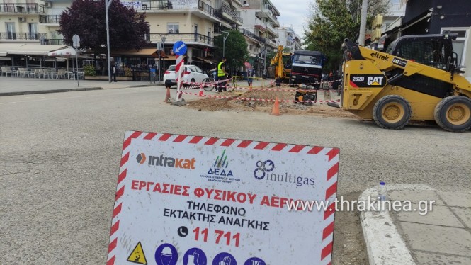 Με δυσκολία η κυκλοφορία στο κέντρο της Ορεστιάδας