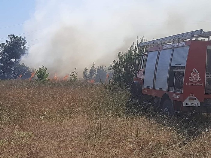 ‘Εβρος: Νέα φωτιά σε εξέλιξη