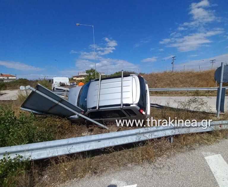 Πριν λίγο: Τροχαίο ατύχημα στον κόμβο Ορμενίου