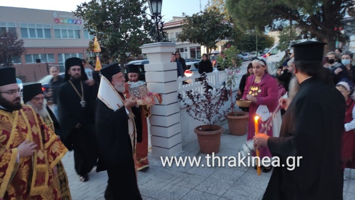 Η τιμία κάρα του Αγίου Μεγαλομάρτυρος Παντελεήμονος του Ιαματικού στον ΙΝ Παμμεγίστων Ταξιαρχών