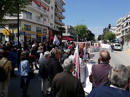 Συγκέντρωση και πορεία για την πρωτομαγιά στην Αλεξανδρούπολη