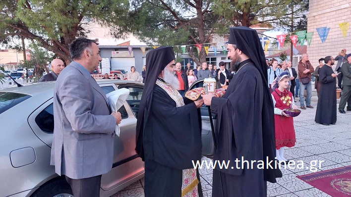 Η υποδοχή των λειψάνων των Ιαματικών Αγίων Αναργύρων Κοσμά και Δαμιανού στον Ιερό Ναό Παμμεγίστων Ταξιαρχών Ορεστιάδας