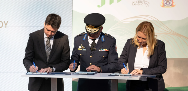 Ξάνθη: Παραδόθηκε από την JTI το έργο αντιπυρικής προστασίας του περιαστικού άλσους της πόλης