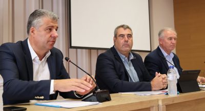 Συνεδρίαση της Πολιτικής Προστασίας της ΠΑΜΘ, υπό τον Χ. Τοψίδη για την αντιμετώπιση πλημμυρικών φαινομένων