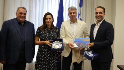 Σύσκεψη του Χ. Τοψίδη με την υπουργό Τουρισμού για τις προοπτικές τουριστικής ανάπτυξης της Π.Ε. Ροδόπης