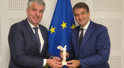 Συνάντηση Χ. Τοψίδη με τον επίτροπο Περιφερειακής Πολιτικής της Ε.Ε. για την ανάπτυξη της ΠΑΜΘ