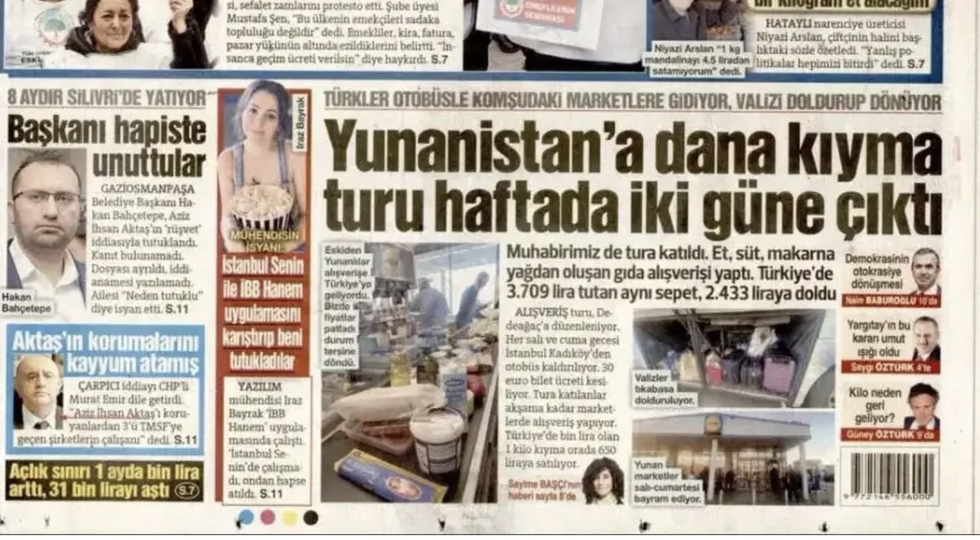 Οι τεράστιες διαφορές τιμών στην Τουρκία & οι λόγοι των εκδρομών στον Έβρο