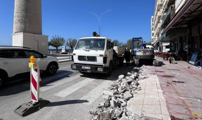 Αλεξανδρούπολη: στην περιοχή των έργων ανάπλασης των πεζοδρομίων βρέθηκε παλαιός κεντρικός μαντεμένιος αγωγός ύδρευσης