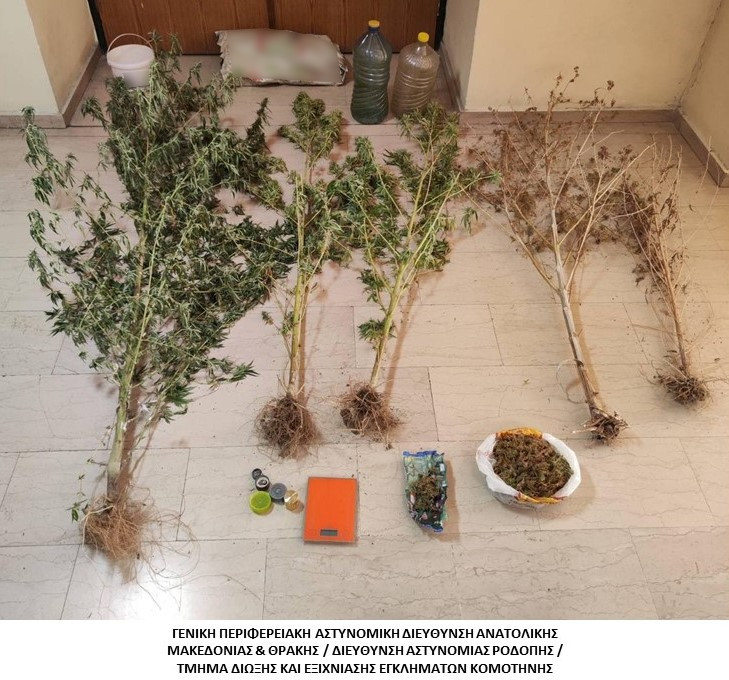 Κομοτηνή: σύλληψη για καλλιέργεια και κατοχή ναρκωτικών Κομοτηνή: σύλληψη για καλλιέργεια και κατοχή ναρκωτικών